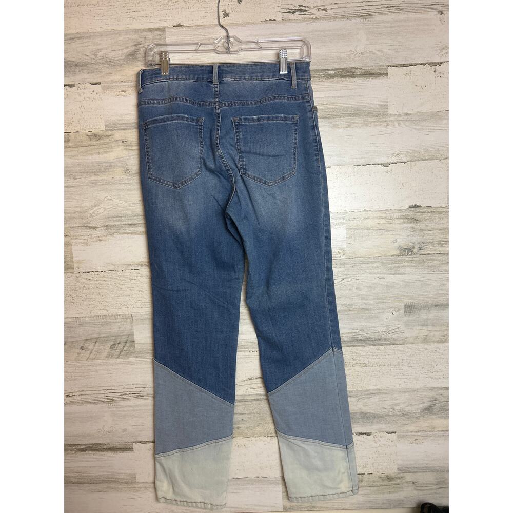 Logo Lori Goldstein Women Patchwork Straight-Leg … - image 2